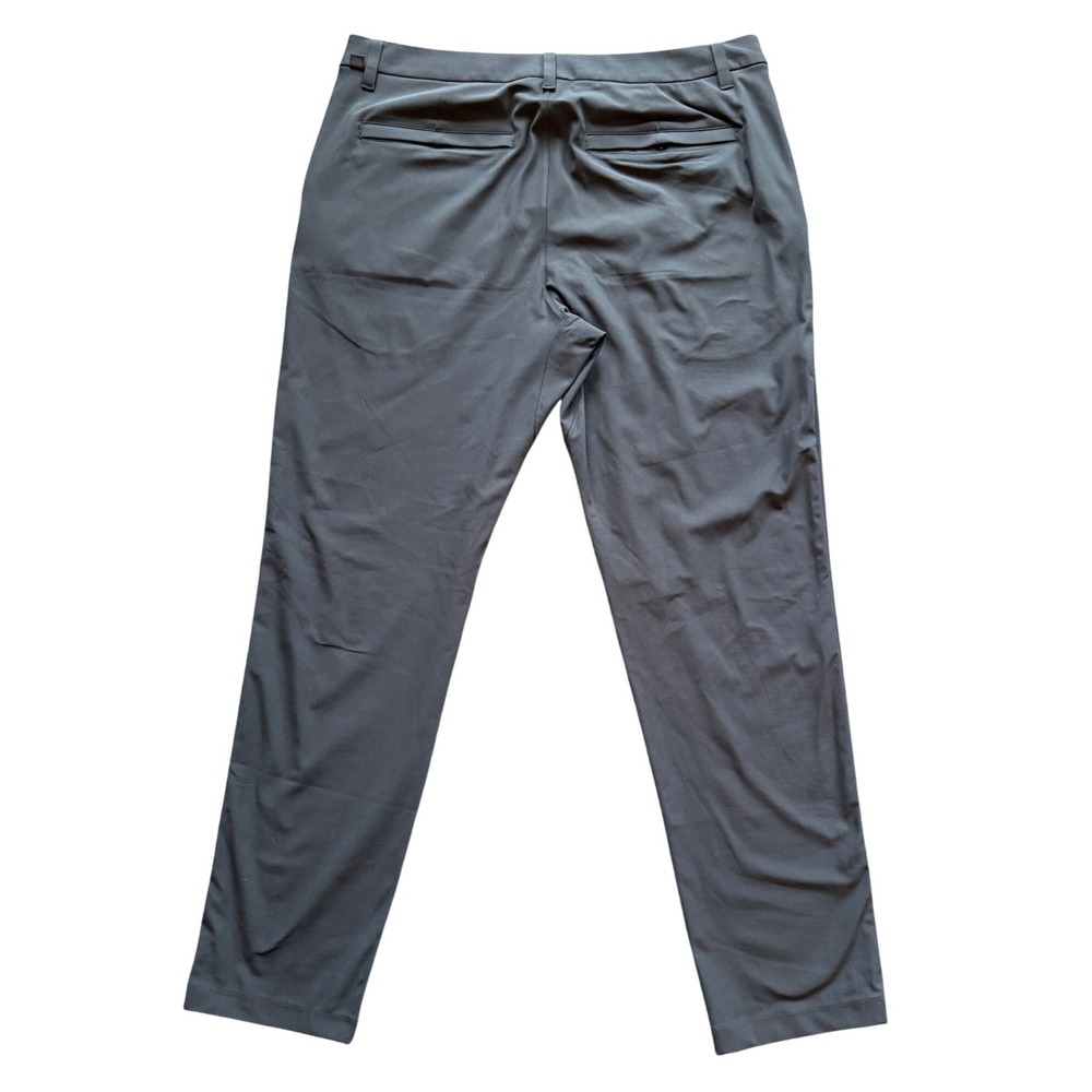 Lululemon Commission Slim Fit Pant Warpstreme Charcoal Grey Mens 35x32 - Picture 2 of 6